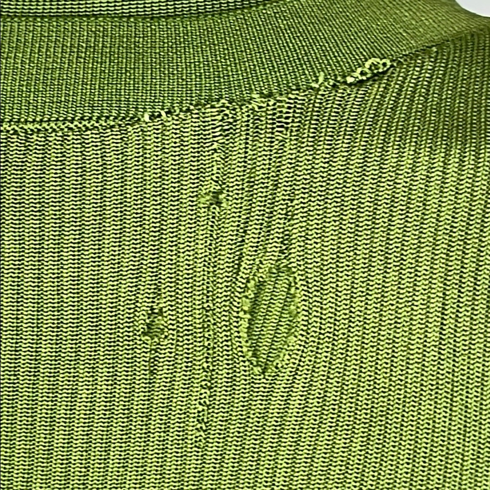 Atlein Green Knit Midi Dress, M - Picture 6 of 14